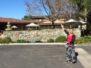Talley Vineyards entrance sign and tasting room